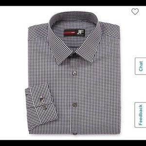 JF J. Ferrar Dress Shirt Slim Fit gingham